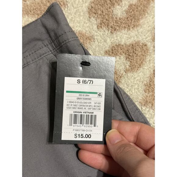 NWT art class Size Small 6/7 Boy Kid Gray Cargo Pockets Shorts Elastic Cotton - Picture 2 of 4